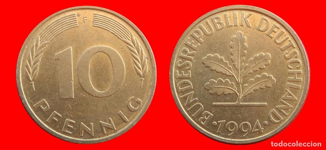 Monedas antiguas de Europa: 10 PFENNIG 1994-F BRD ALEMANIA-154686