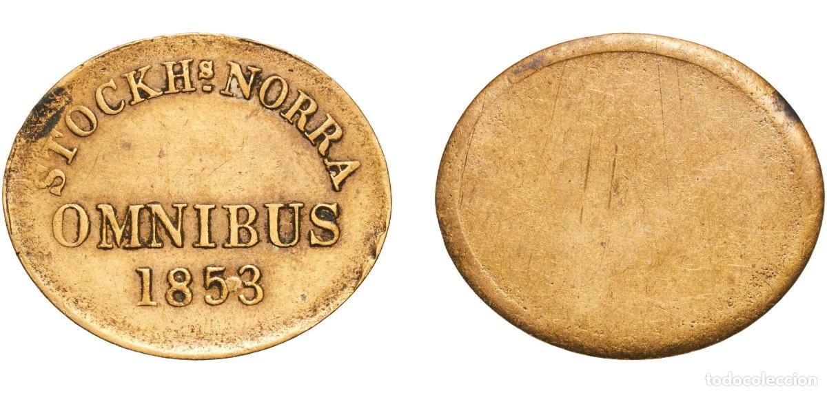 Monedas antiguas de Europa: Token - Stockholms Norra Omnibusbolag