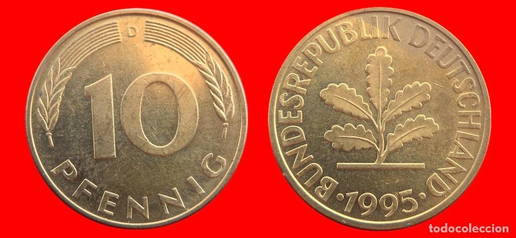 Monedas antiguas de Europa: 10 PFENNIG 1995-D BRD ALEMANIA-154690