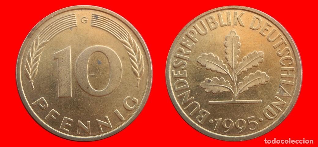Monedas antiguas de Europa: 10 PFENNIG 1995-G BRD ALEMANIA-154692