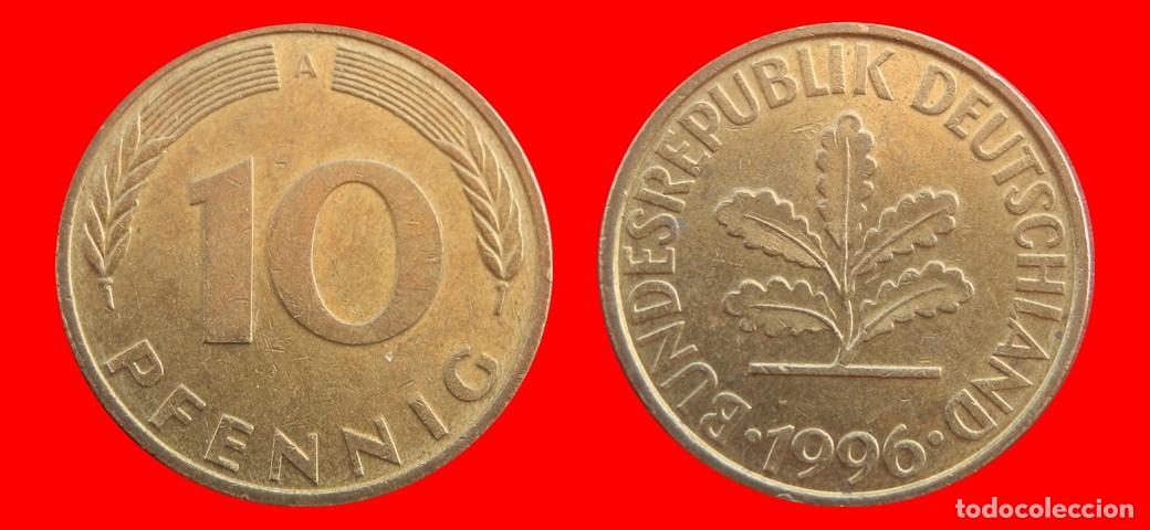 Monedas antiguas de Europa: 10 PFENNIG 1996-A BRD ALEMANIA-154694