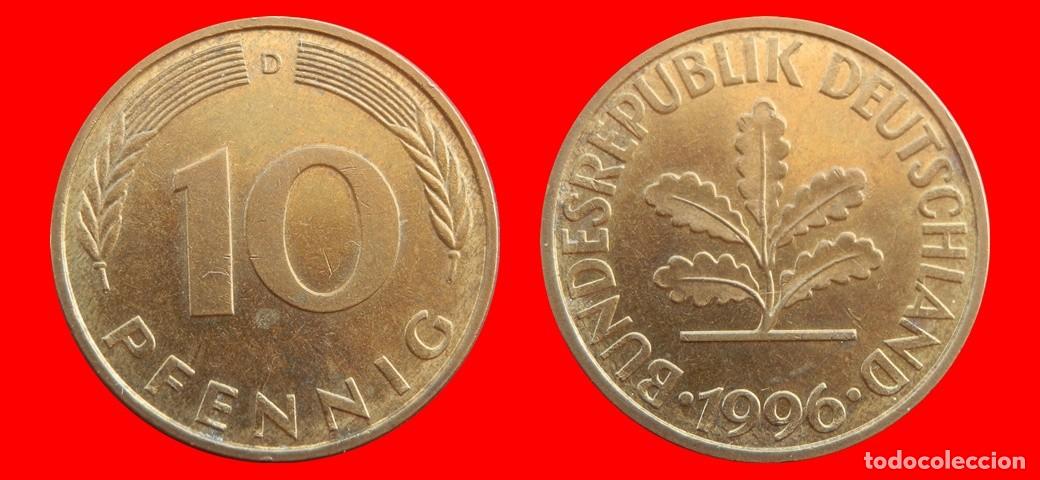 Monedas antiguas de Europa: 10 PFENNIG 1996-D BRD ALEMANIA-154695