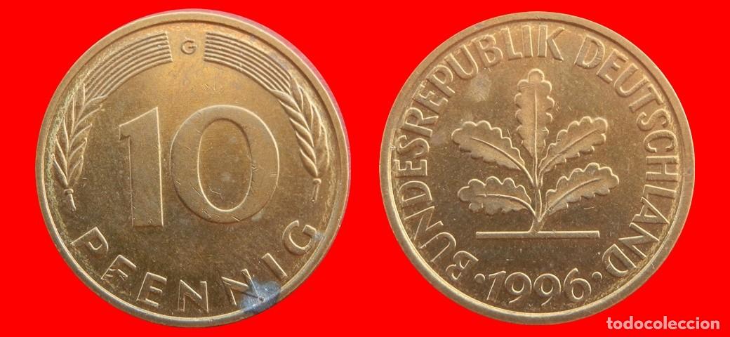 Monedas antiguas de Europa: 10 PFENNIG 1996-G BRD ALEMANIA-154697