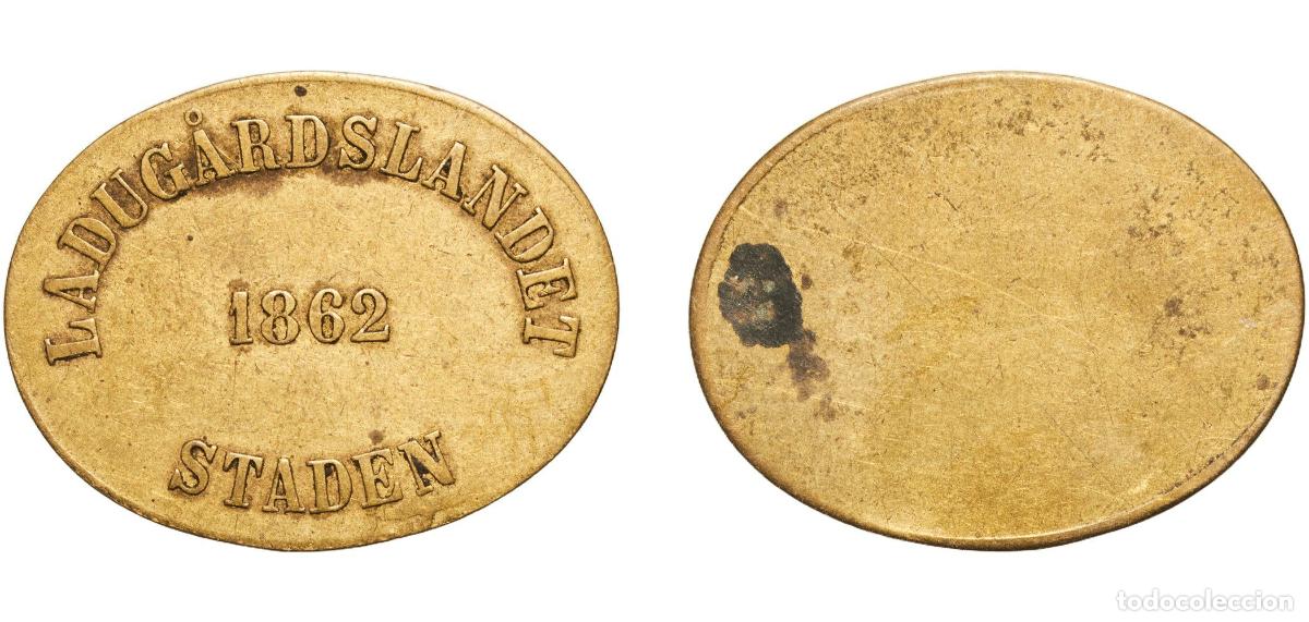 Monedas antiguas de Europa: Token - LADUG&Aring;RDSLANDET STADEN