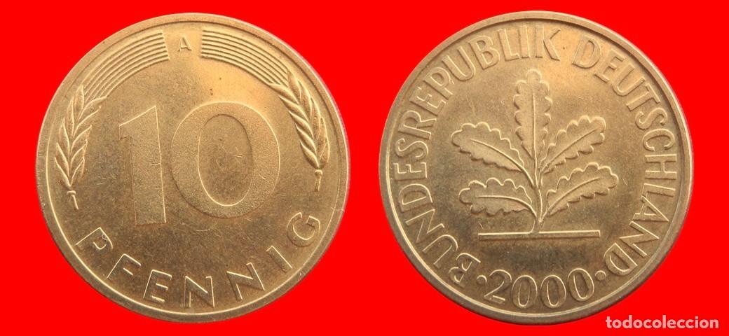 Monedas antiguas de Europa: 10 PFENNIG 2000-A BRD ALEMANIA-154700