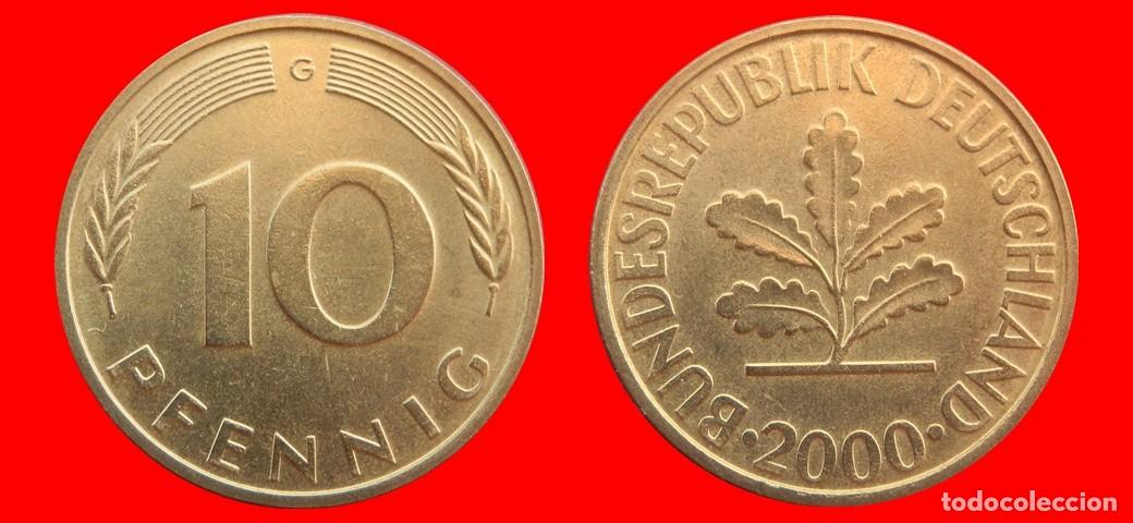 Monedas antiguas de Europa: 10 PFENNIG 2000-G BRD ALEMANIA-154702