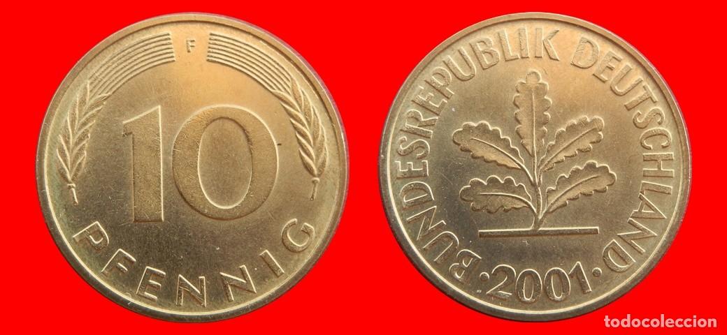 Monedas antiguas de Europa: 10 PFENNIG 2001-F BRD ALEMANIA-154703
