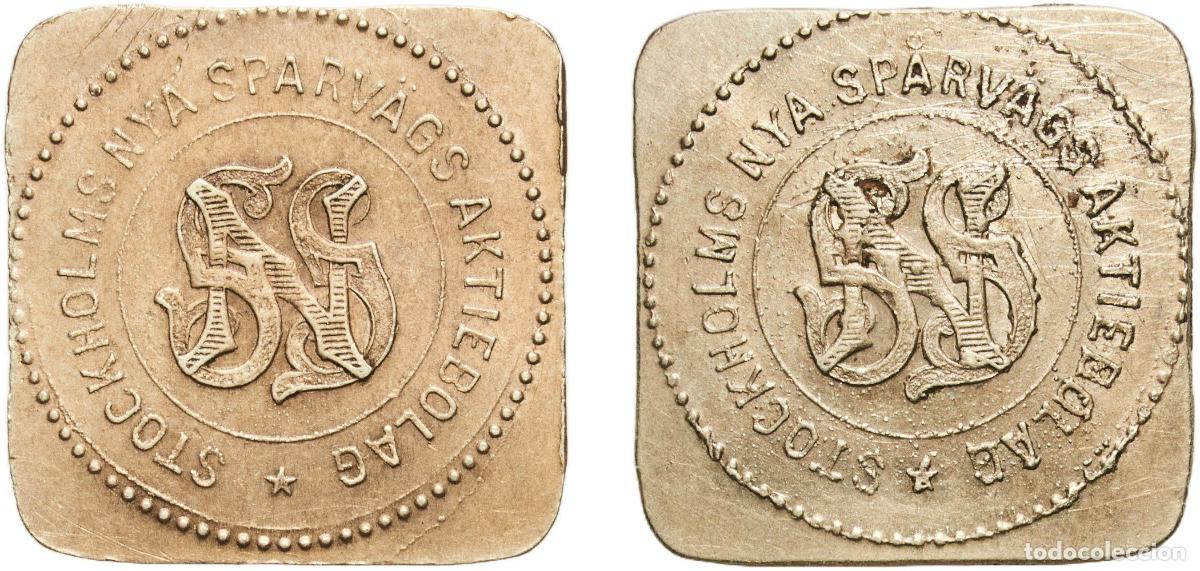 Monedas antiguas de Europa: Token - Stockholms Nya Sp&aring;rv&auml;gs Aktiebolag