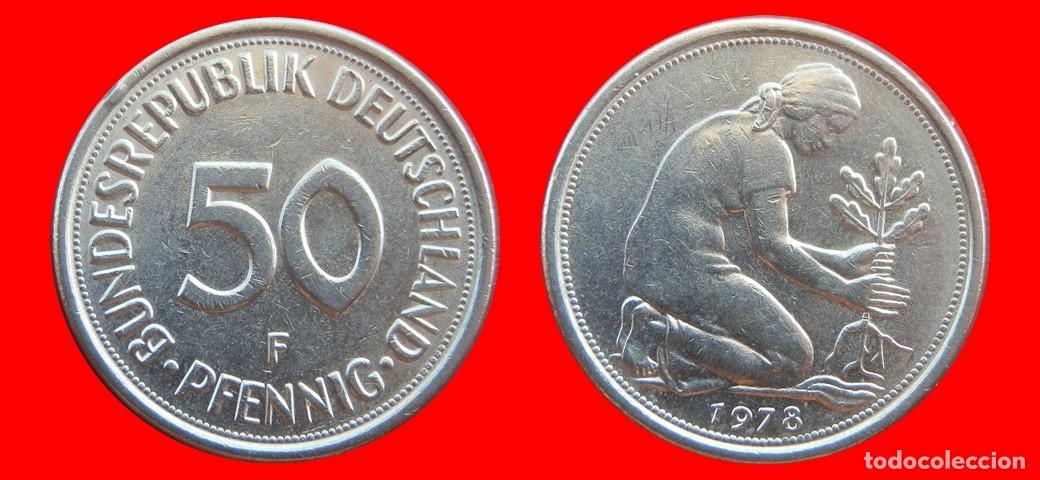 Monedas antiguas de Europa: 50 PFENNIG 1978-F BRD ALEMANIA-154718