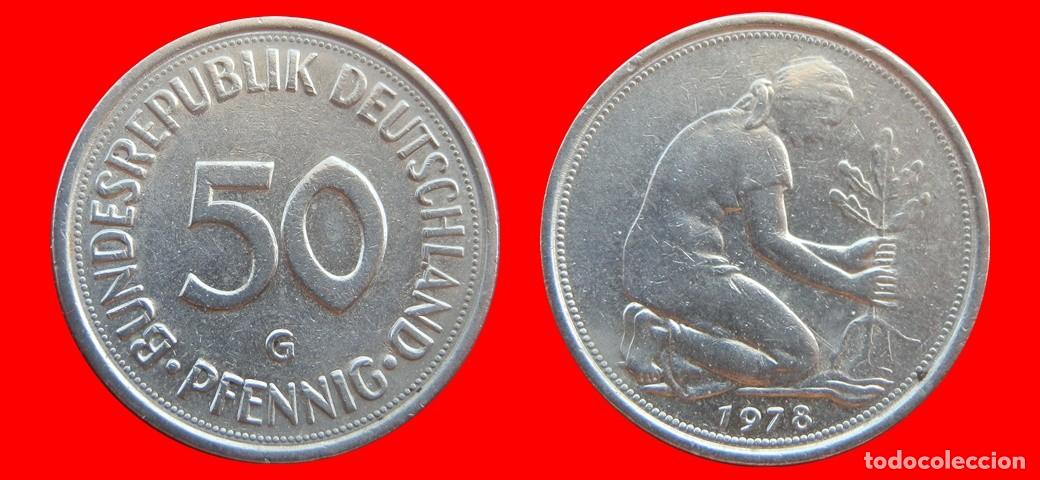 Monedas antiguas de Europa: 50 PFENNIG 1978-G BRD ALEMANIA-154719