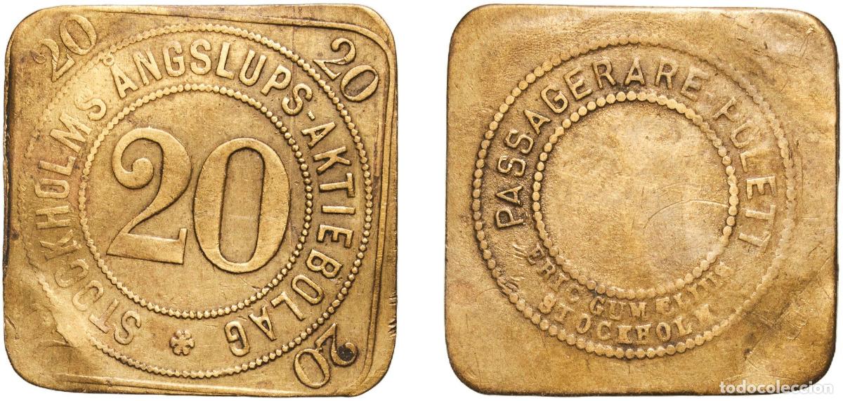 Monedas antiguas de Europa: Token - Stockholms &Aring;ngslups Aktiebolag