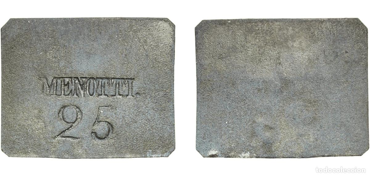Monedas antiguas de Europa: Token - MENOTTI. A&ntilde;o: ND Valor facial: 25 Ore Material: Zinc Peso: 2.77g collection coins