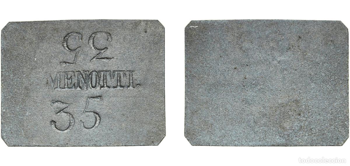 Monedas antiguas de Europa: Token - MENOTTI. A&ntilde;o: ND Valor facial: 35 ore Material: Zinc Peso: 2.65g collection coins