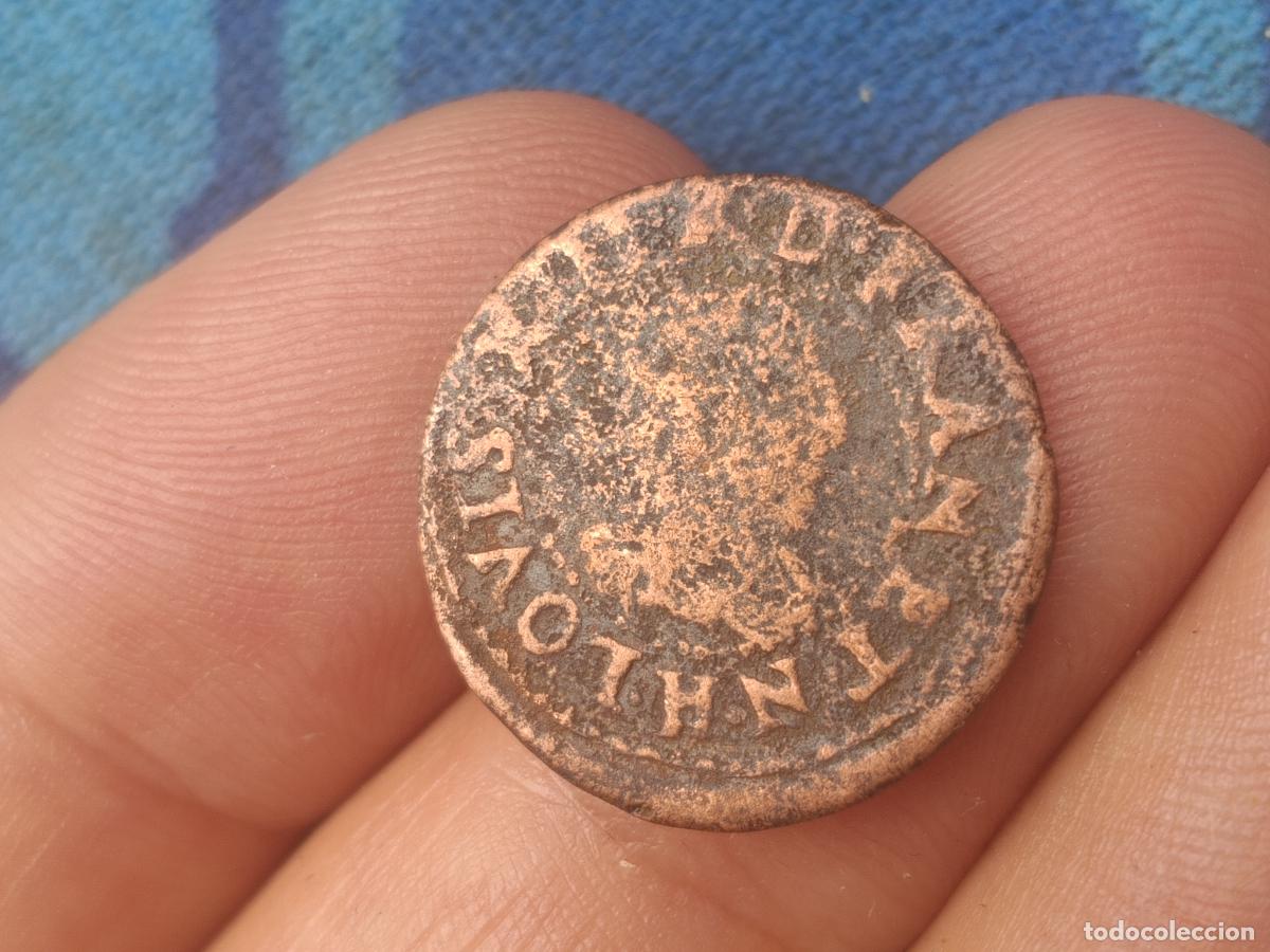 Monedas antiguas de Europa: Francia. Liard. Luis XIII 1639