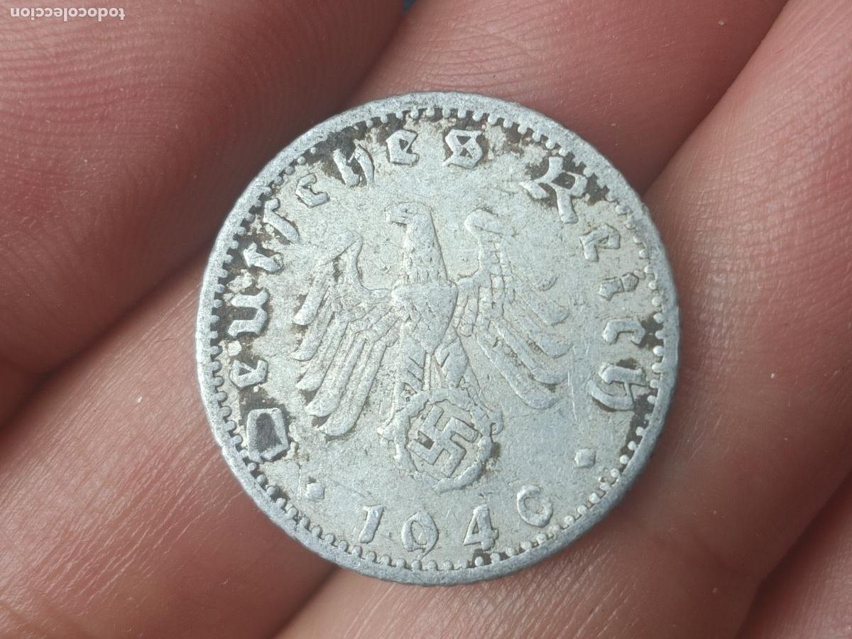 Monedas antiguas de Europa: ALEMANIA III REICH 50 REICHSPFENNIG 1940 F
