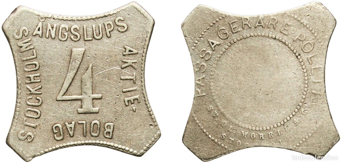 Monedas antiguas de Europa: Token - Stockholms &Aring;ngslups Aktiebolag
