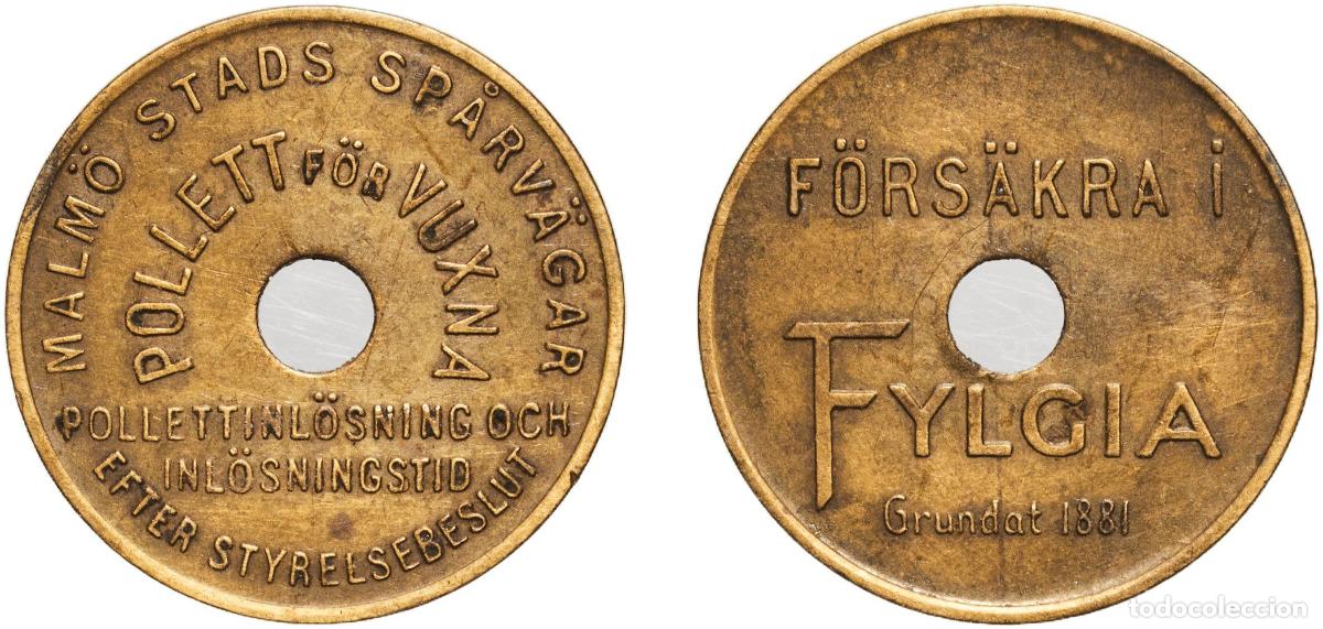 Monedas antiguas de Europa: Token - Malm&ouml; Stads Sp&aring;rv&auml;gar