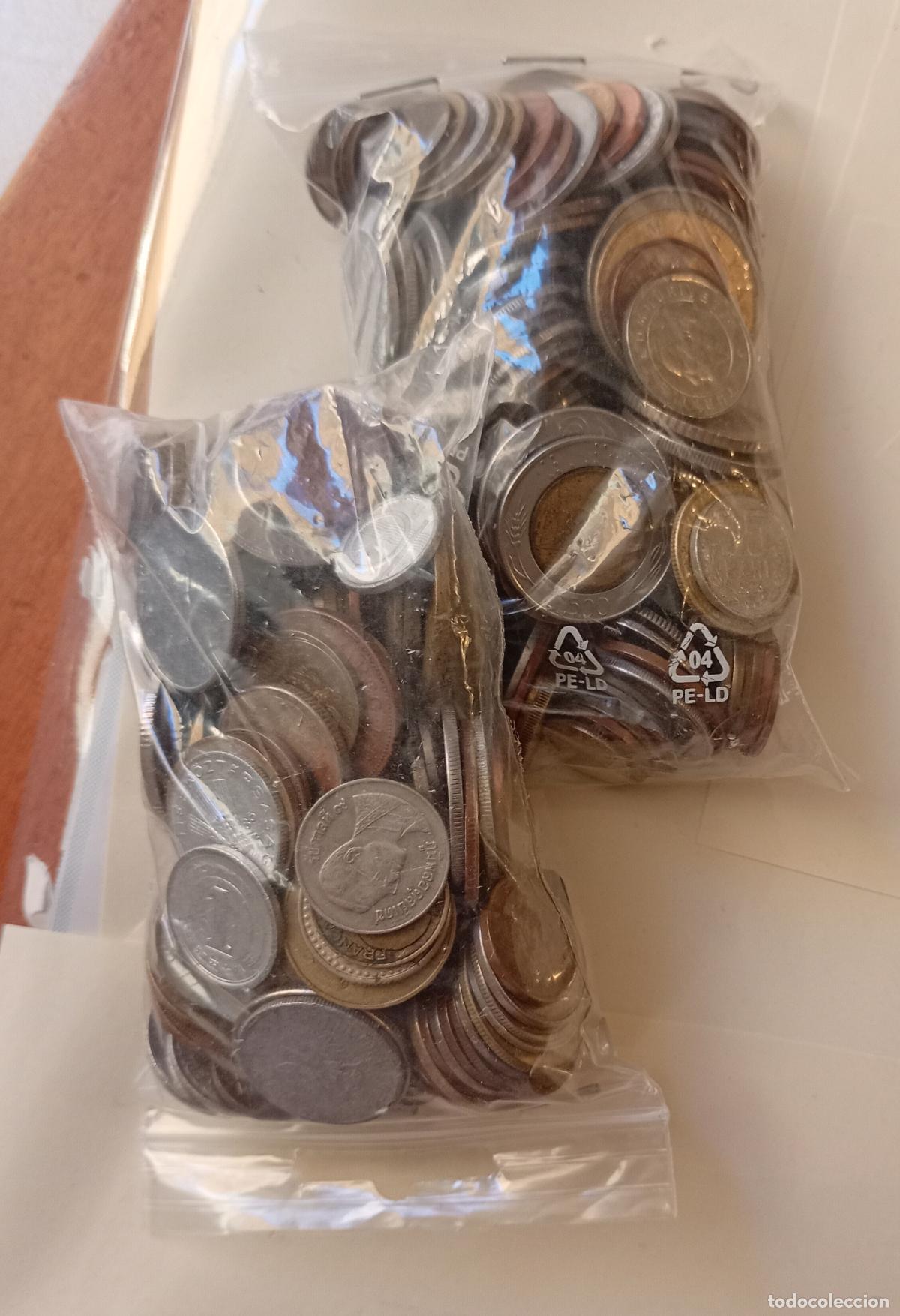 Monedas antiguas de Europa: Un kilogramo de monedas extranjeras varias