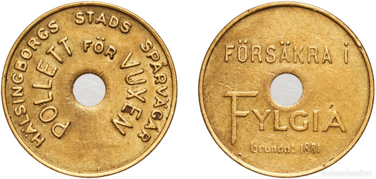 Monedas antiguas de Europa: Token - Malm&ouml; Stads Sp&aring;rv&auml;gar