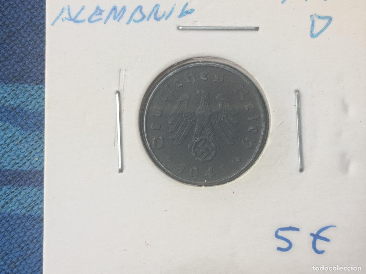 Monedas antiguas de Europa: ALEMANIA III REICH 5 REICHSPFENNIG 1941 D