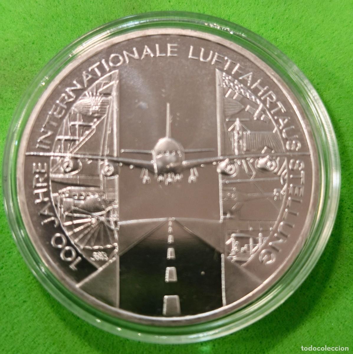 Monedas antiguas de Europa: ALEMANIA. A&Ntilde;O 2009. 10 EUROS PLATA CENTENARIO EXPOSICI&Oacute;N AEROESPACIAL INTERNACIONAL. PESO 18 GR