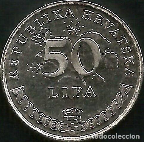 Moedas antigas da Europa: CROACIA 1993 - 50 LIPA - KM 8 - CIRCULADA
