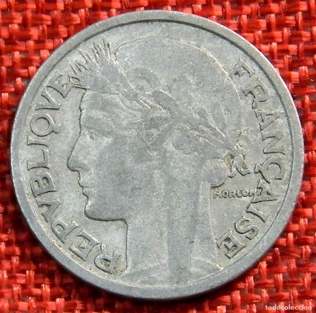 Monedas antiguas de Europa: Francia - Republique francaise - Morlon - 2 Francs - A&ntilde;o 1947