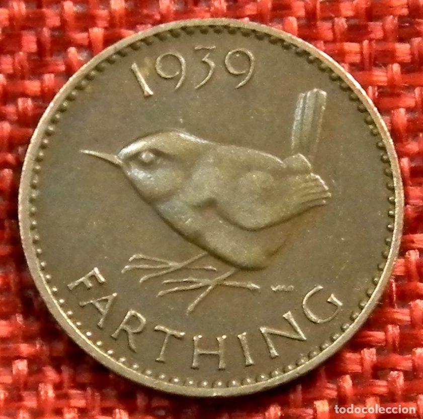 Monedas antiguas de Europa: Inglaterra - Reino Unido - A&ntilde;o 1939 - 1 Farthing