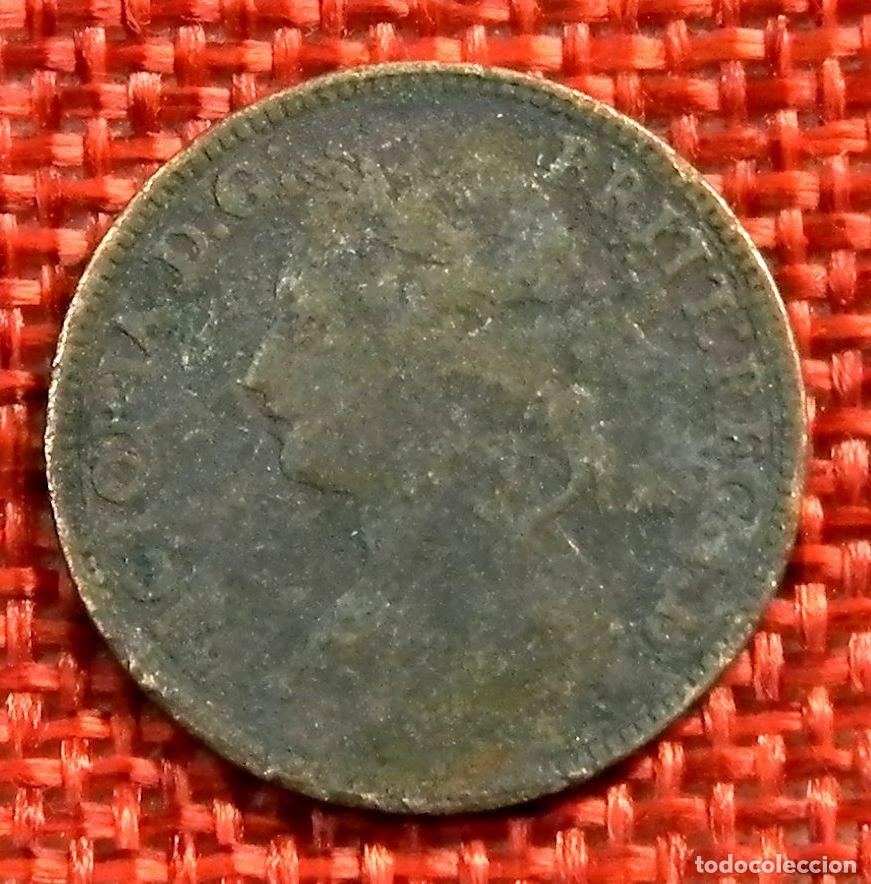 Monedas antiguas de Europa: Inglaterra - Reino Unido - Reina Victoria - 1 farthing, 1874 - 1895