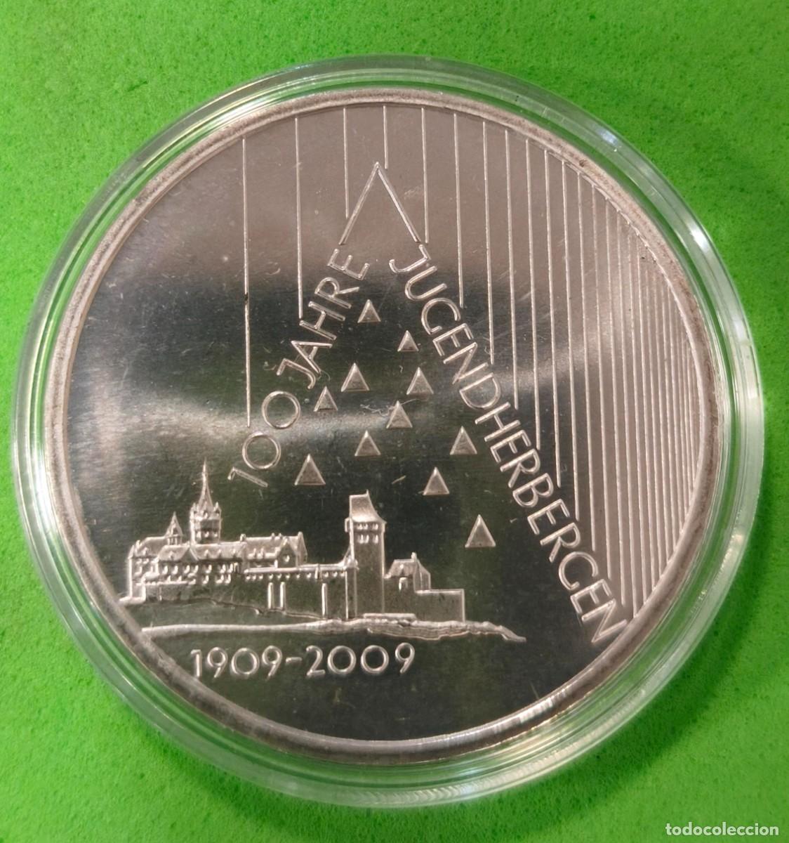 Monedas antiguas de Europa: ALEMANIA. A&Ntilde;O 2009. 10 EUROS PLATA. CENTENARIO ALBERGUES JUVENILES. PESO 18 GR
