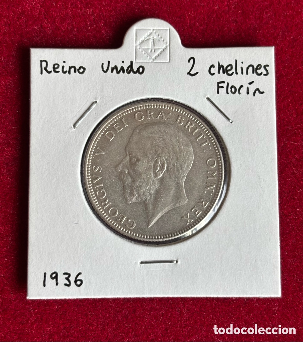 Monedas antiguas de Europa: 1 FLOR&Iacute;N JORGE V 1936 REINO UNIDO