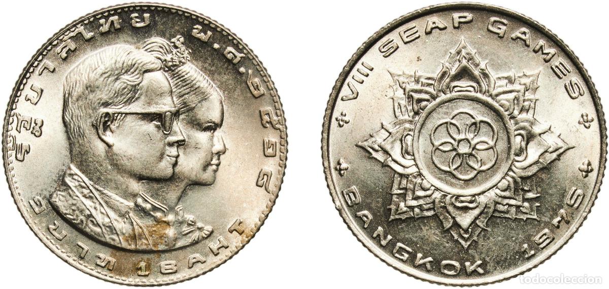 Monedas antiguas de Europa: 1 Baht - Rama IX (8th SEAP Games)