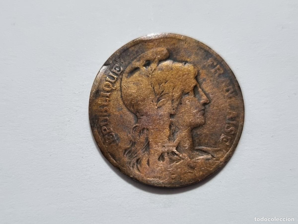 Monedas antiguas de Europa: Moneda Republica Francesa Francia 5 Centimos 1909 Coleccionista