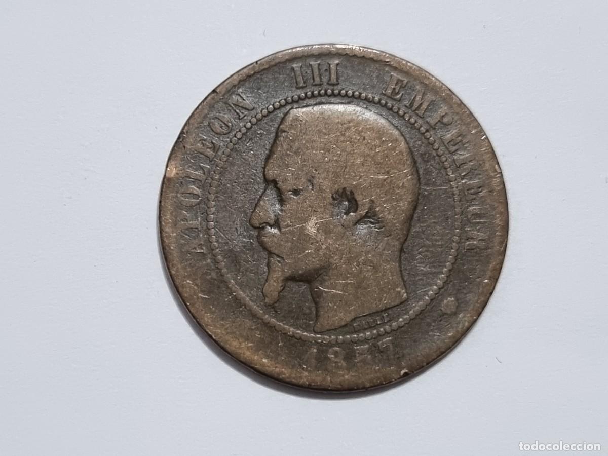 Monedas antiguas de Europa: Moneda Francia Emperador Napoleon III 10 Centimos 1857-MA Coleccionista