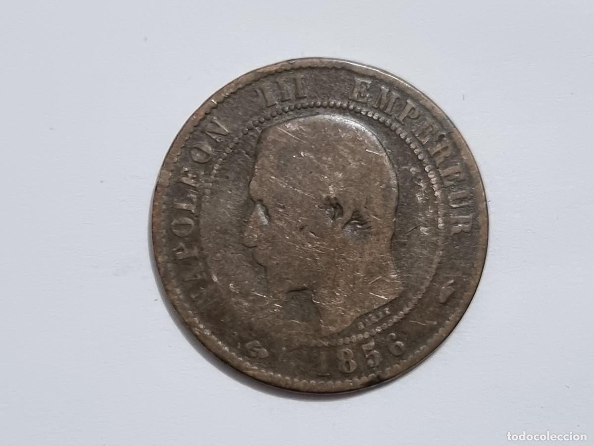 Monedas antiguas de Europa: Moneda Francia Emperador Napoleon III 10 Centimos 1856-A Coleccionista