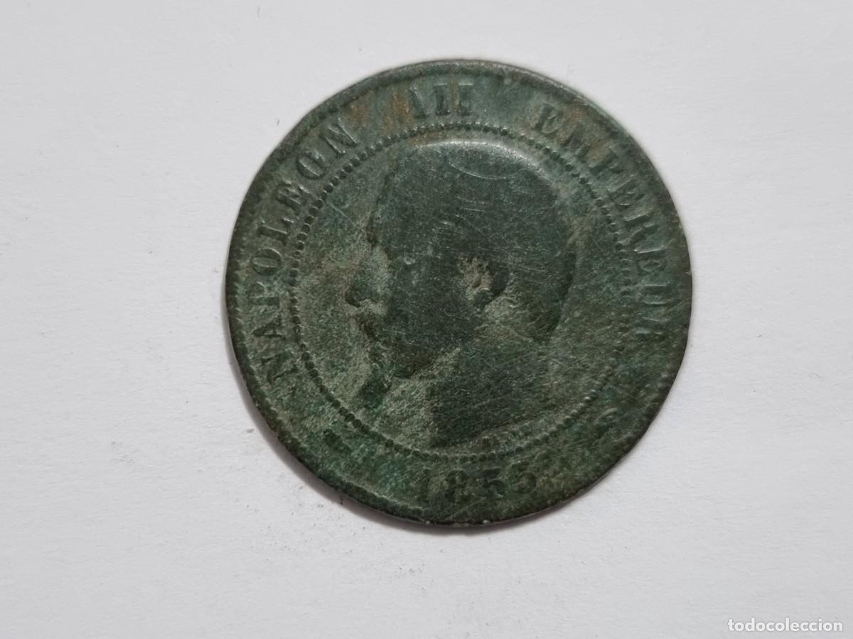 Monedas antiguas de Europa: Moneda Francia Emperador Napoleon III 10 Centimos 1855-A Coleccionista