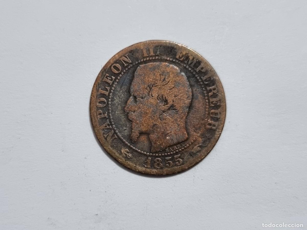 Monedas antiguas de Europa: Moneda Francia Emperador Napoleon III 5 Centimos 1855-A Coleccionista