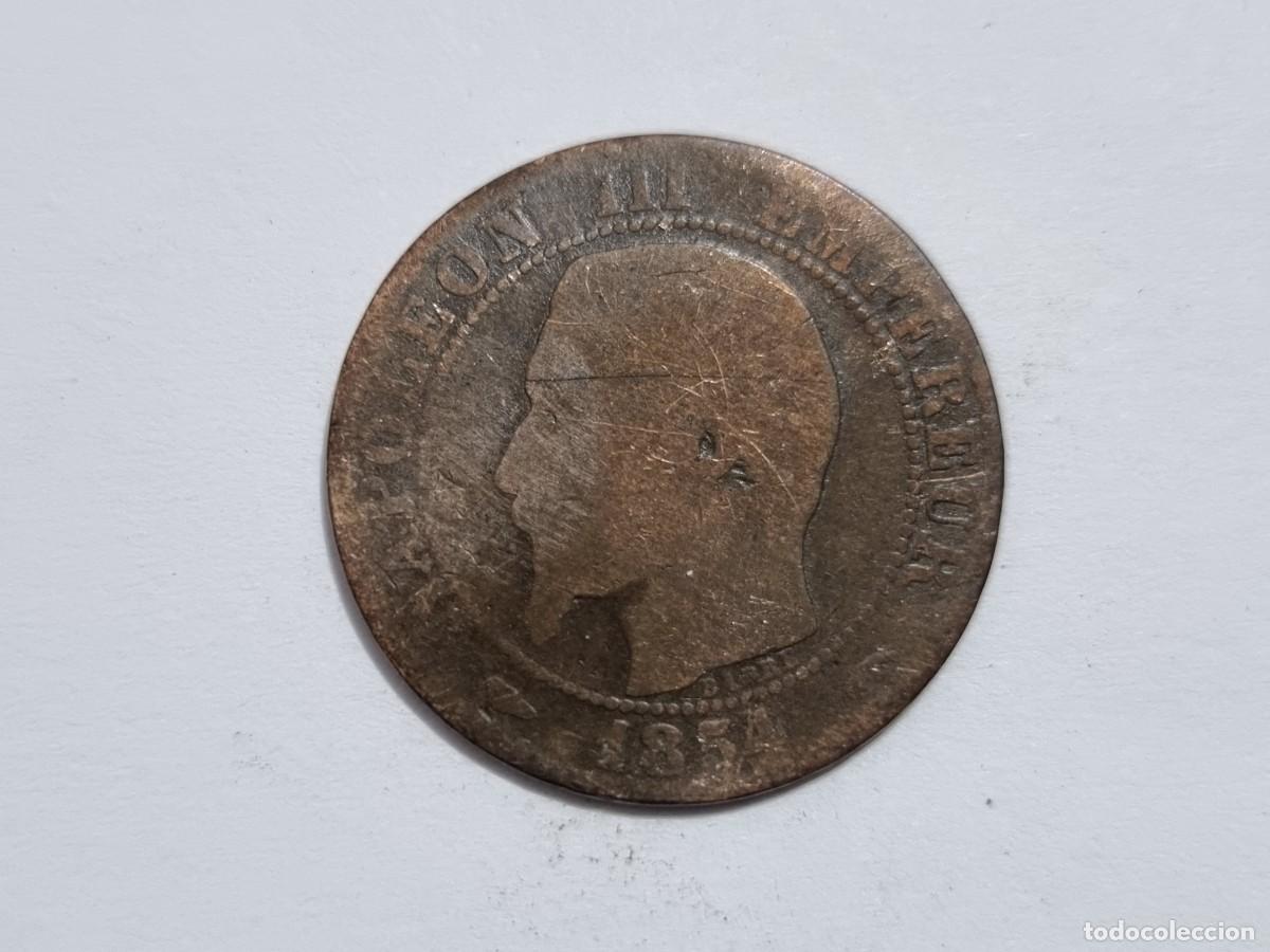 Monedas antiguas de Europa: Moneda Francia Emperador Napoleon III 5 Centimos 1854-A Coleccionista