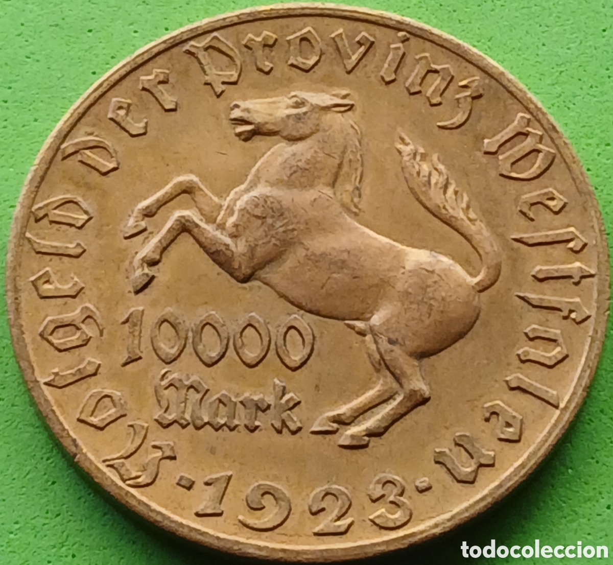 Monedas antiguas de Europa: Alemania - Provincia de Westfalia 10.000 marcos 1923 WF#645.7