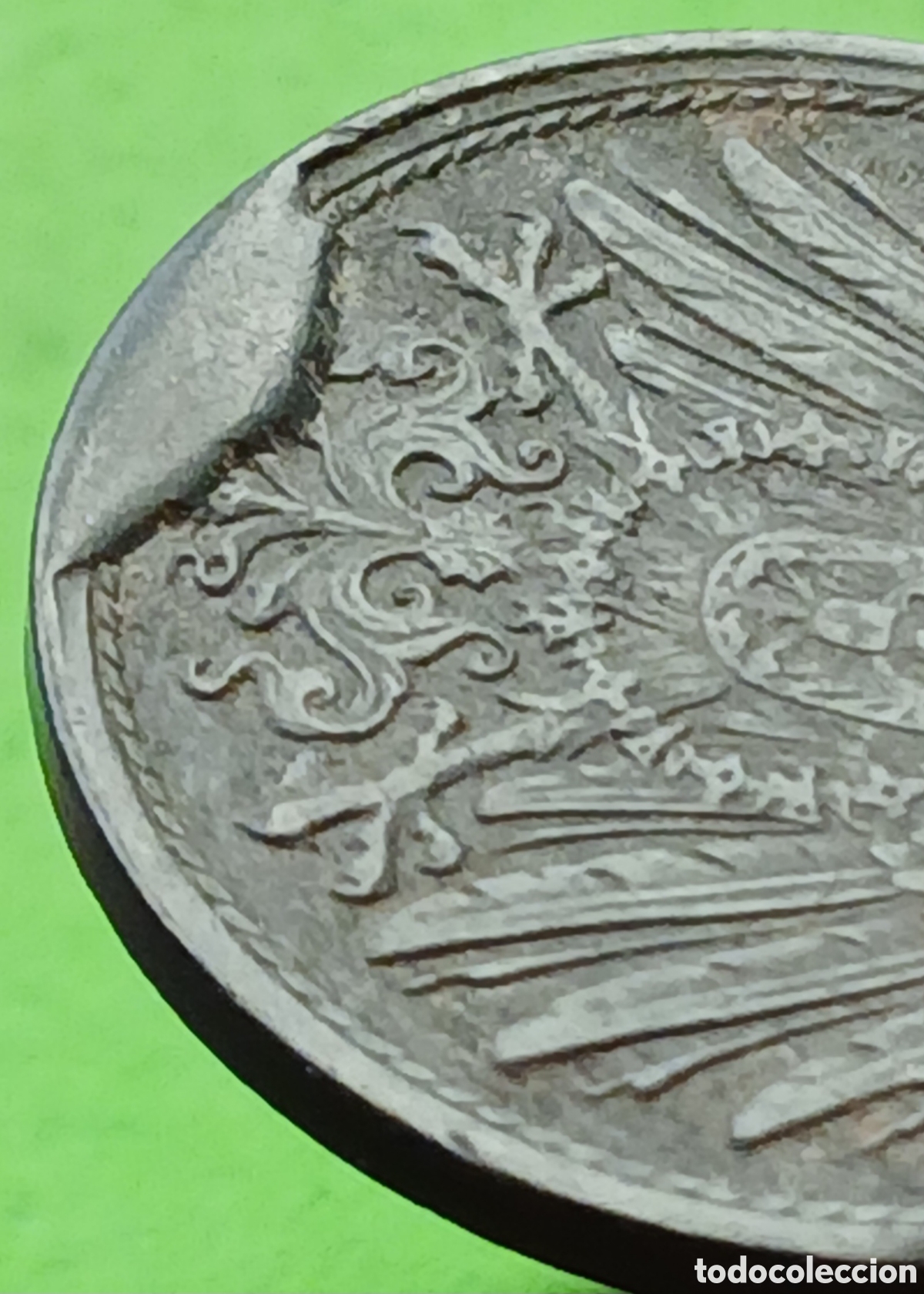 Monedas antiguas de Europa: Alemania Imperio 10 pfennig 1917 km#26 exceso de metal