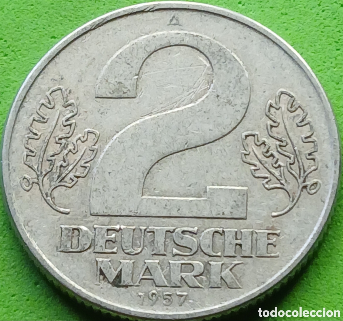 Monedas antiguas de Europa: Alemania Oriental 2 marcos 1957 km#14