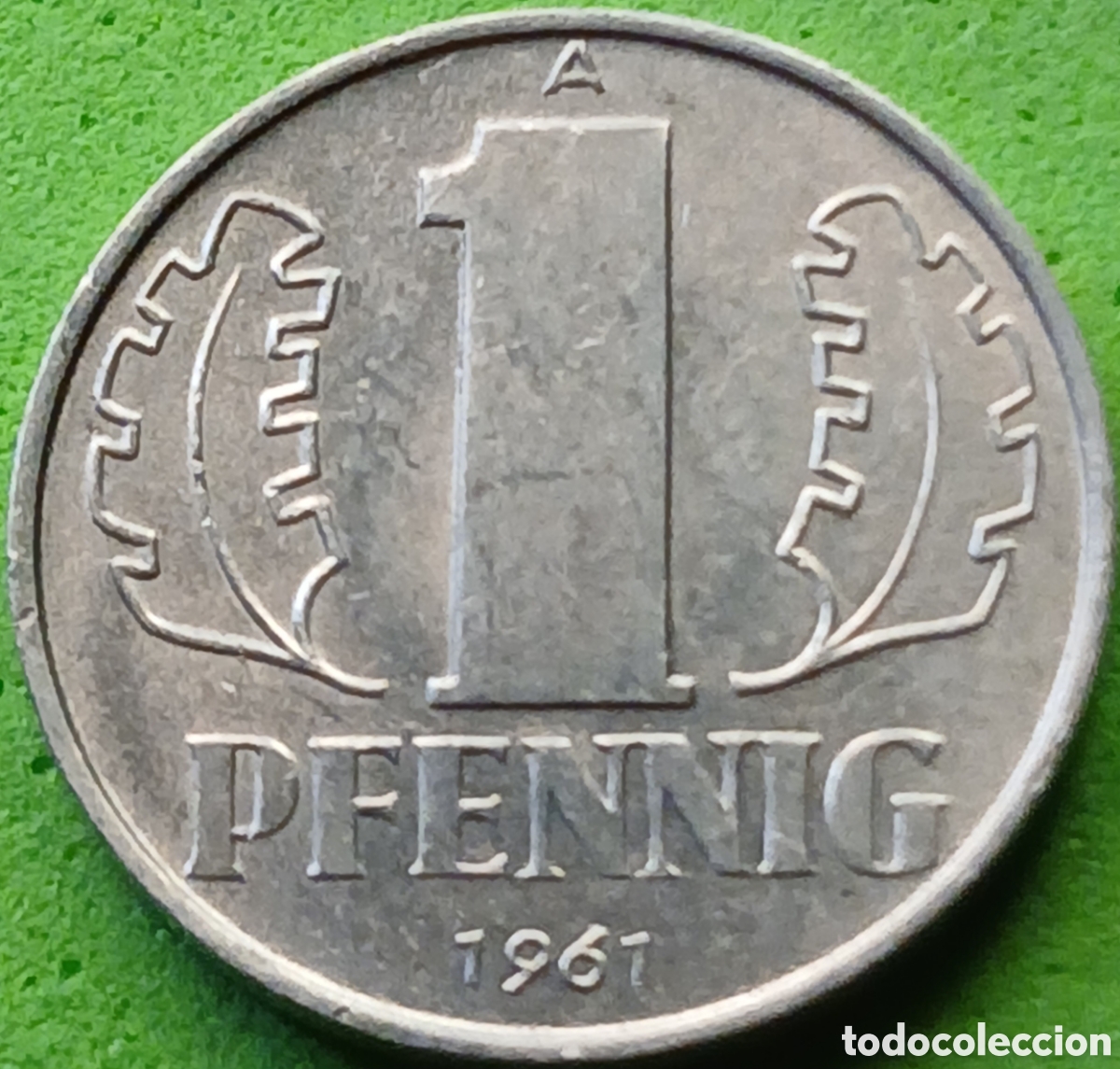 Monedas antiguas de Europa: Alemania Oriental 1 pfennig 1961 km#8.1