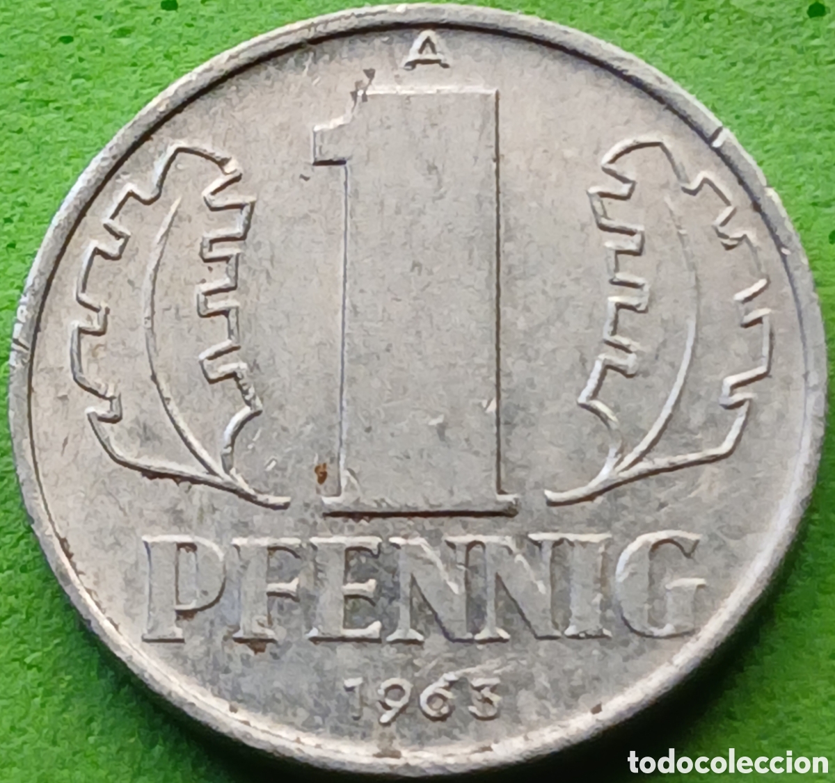Monedas antiguas de Europa: Alemania Oriental 1 pfennig 1963 km#8.1