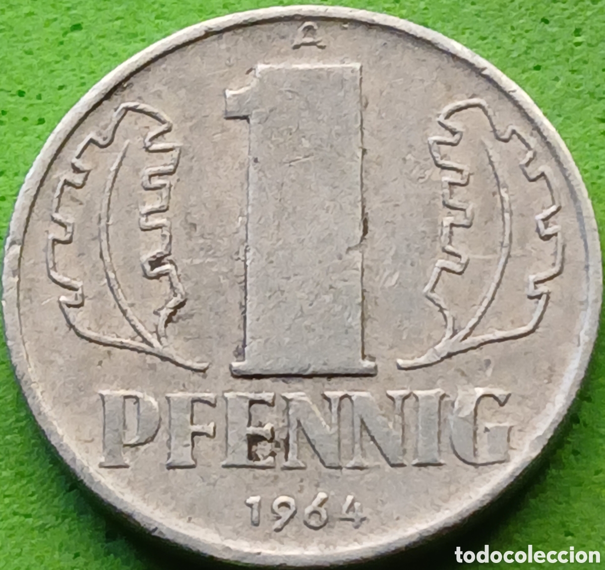 Monedas antiguas de Europa: Alemania Oriental 1 pfennig 1964 km#8.1