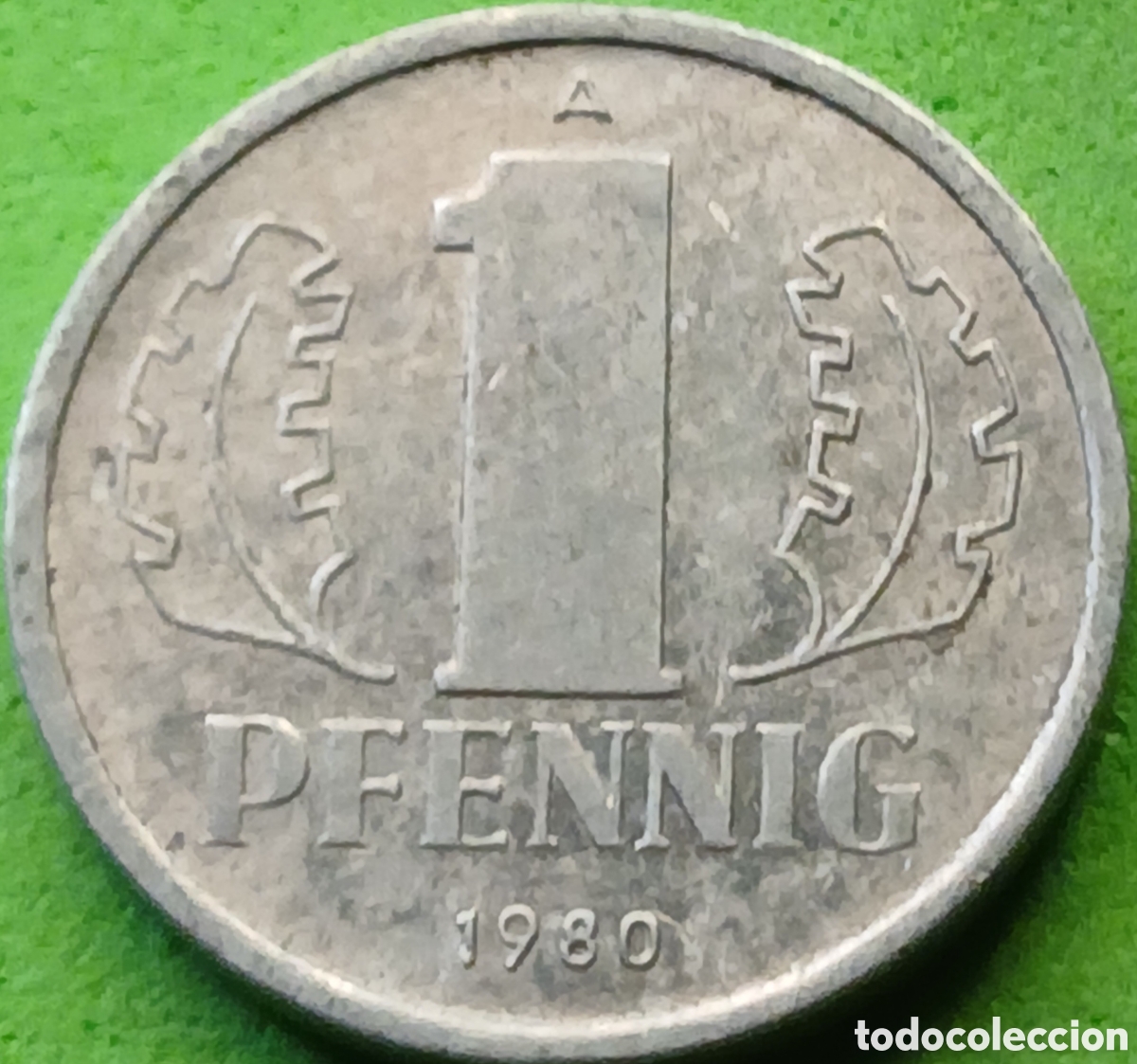 Monedas antiguas de Europa: Alemania Oriental 1 pfennig 1980 km#8.2