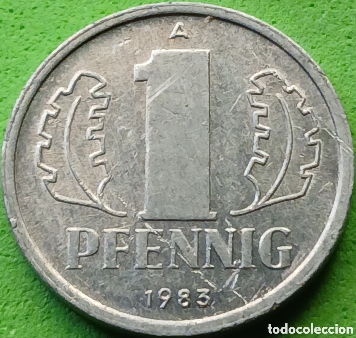 Monedas antiguas de Europa: Alemania Oriental 1 pfennig 1983 km#8.2
