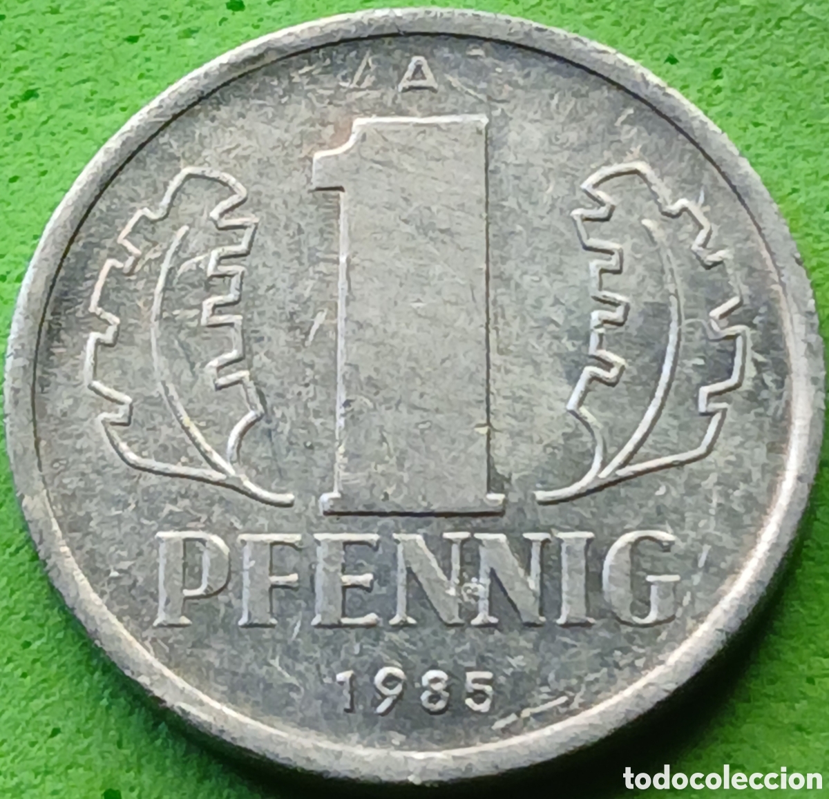 Monedas antiguas de Europa: Alemania Oriental 1 pfennig 1985 km#8.2