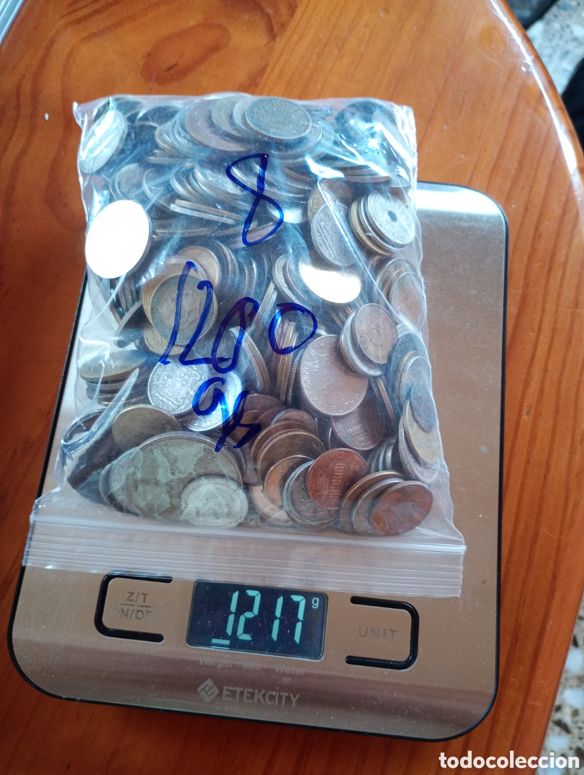 Monedas antiguas de Europa: Lote de 1200 GRS en monedas variadas