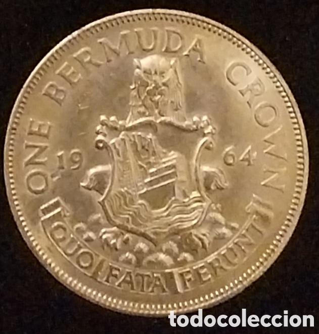 Monedas antiguas de Europa: One Bermuda CROWN Isla Bermuda - Foto 3