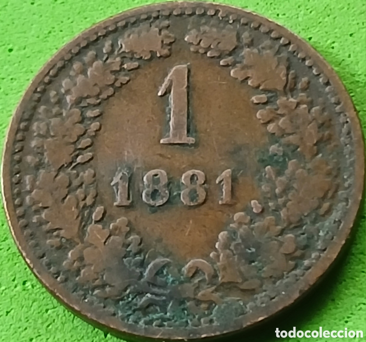 Monedas antiguas de Europa: Austria 1 kreuzer 1881 km#2186